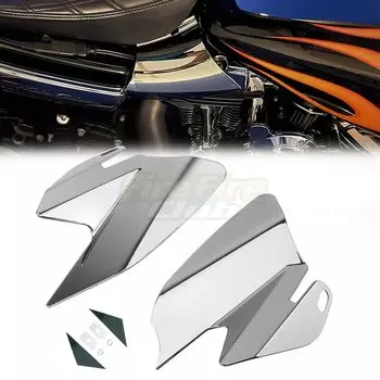 Мотоциклетные хромированные седло из АБС-пластика, тепловые дефлекторы для Harley Electra Glides Road Glides Road Kings Street Glides 2008