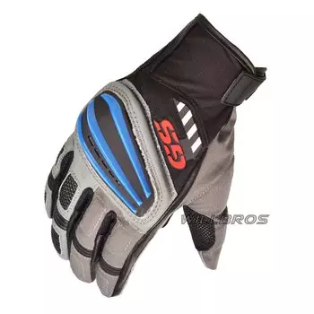 Мотоциклетные кожаные перчатки Rallye 4 GS для BMW Motorrad Guantes, мотоцикл, скутер, черный, синий Luvas, унисекс, мужские
