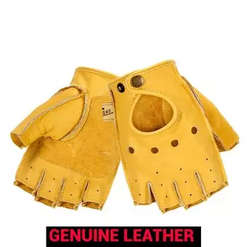 Мотоциклетные Перчатки, дышащие защитные перчатки из натуральной кожи, с защитой от падения, для сенсорных экранов, для занятий спортом на открытом воздухе