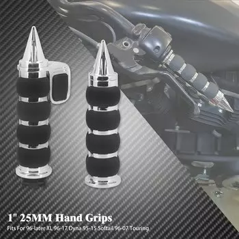 Мотоциклетные ручки 1 дюйм, 25 мм, Универсальный руль для Harley Sportster XL1200 Touring Street Glide FLHR Dyna FXDL FLS