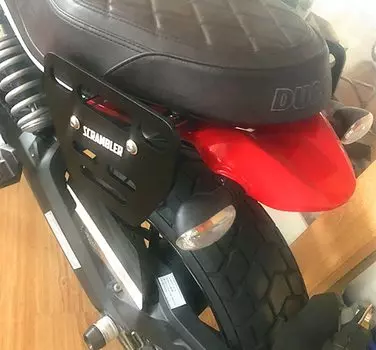 Мотоциклетные седельные сумки, 1 шт., крепежные кронштейны, боковой кронштейн, черный Кронштейн для Ducati Scrambler