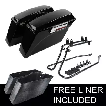 Мотоциклетные седельные сумки, конверсионные кронштейны для Harley Softail Heritage Deluxe FXST 1984-2017