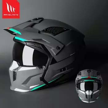 Мотоциклетные шлемы MT, модульные, на все лицо, с сертификатом DOT ECE, сменные