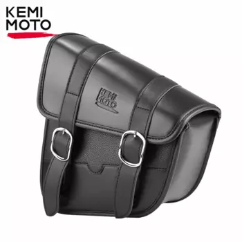 Мотоциклетные сумки на качах, сумка для маятника, водонепроницаемая седельная сумка для Softail Standard Dyna Low Rider Sport Glide, левая сторона, соло-сумки