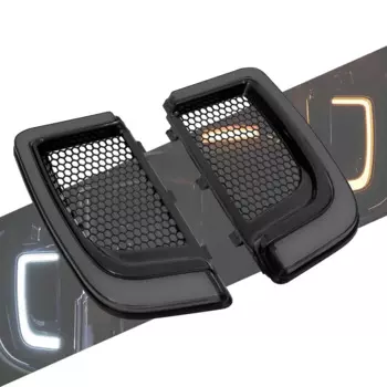 Мотоциклетные светодиодсветодиодный черные лампы, обтекатель сигнала поворота, нижняя решетка светильник Harley Touring CVO Street Glide Limited FLHXSE 2014-2022