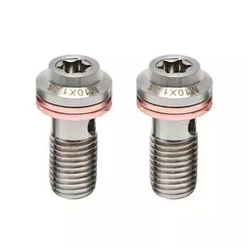 Мотоциклетные универсальные болты из нержавеющей стали для тормозов, винты для главного цилиндра, тормозной шланг, суппорт, болт, винты гидравлического сцепления M10 1,25