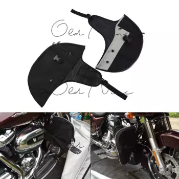 Мотоциклетные водонепроницаемые мягкие сумки слона ушам теплее чёрные для Harley Sportster XL 48 883 1200 модели сумки на ногу