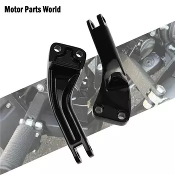 Мотоциклетные задние крепежные скобы для пассажирских ножек, черные для Harley Dyna 2006-2017 Wide Super Glide Street Fat Bob Low Rider