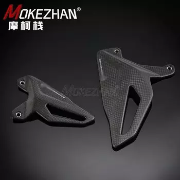 Мотоциклетные защитные чехлы для ног из углеродного волокна для DUCATI Streetfighter V4 Panigale V4 V4s V4r V4SP, защита пятки, задняя пластина, подножка