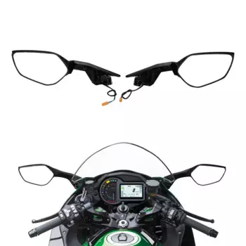 Мотоциклетные зеркала заднего вида, светодиодный сигнал поворота для Kawasaki NINJA H2 2015-2022 ZX1002 2019-2022 2021 ARBON ZX1002 2019-2020