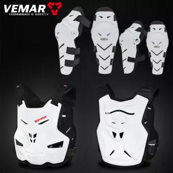 Мотоциклетный армированный жилет VEMAR для мотокросса, мотоциклетная куртка для мужчин и женщин, защита для спины, груди, защита, защитное снаряжение, наколенники, бандаж