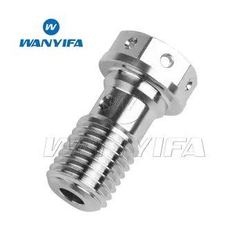Мотоциклетный болт Wanyifa M10x1,0, 1,25, титановый одинарный болт-банджо с шагом для тормоза Brembo
