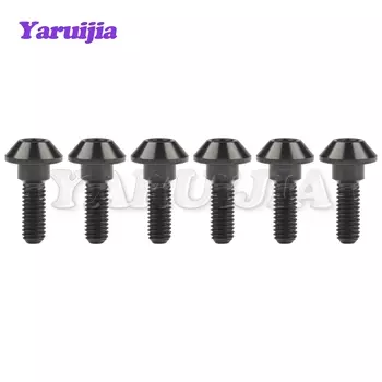 Мотоциклетный болт Yaruijia M6x20, 25 мм, титановые винты с шестигранной головкой для дискового тормоза Yamaha