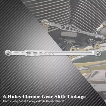Мотоциклетный черный/хромированный рычаг переключения передач 330 мм для Harley Dyna Softail Touring Electra Street Glide Fat Boy Night Train