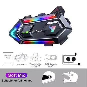 Мотоциклетный домофон, Bluetooth-гарнитура для шлема, 2 гонщика, беспроводной BT, домофон, коммуникатор, домофон для мотошлема