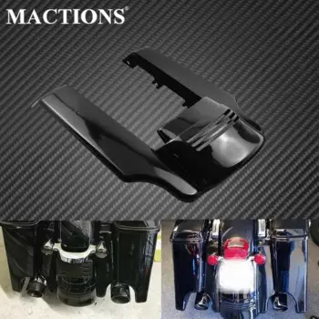 Мотоциклетный глянцевый черный растянутый удлинитель заднего крыла ABS для Harley Touring Road King Electra Street Road Glide FLHX 2014-2022