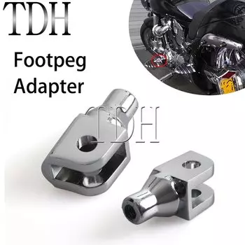 Мотоциклетный хромированный адаптер для ног, 1 пара, для Honda GL1800, VTX, VT, Suzuki 8, M50, M90, M109R, XXL 800