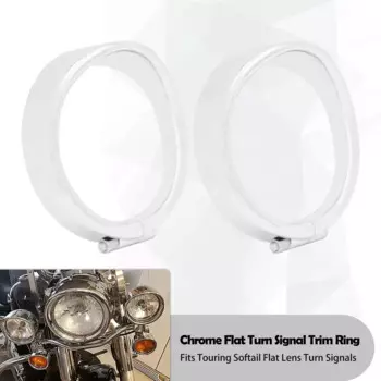 Мотоциклетный козырек, накладка на кольцо указателя поворота с резиновыми кольцами для Harley Touring Electra Glide Road King Softail FL FLST FLSTN