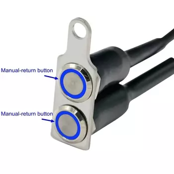 Мотоциклетный переключатель из нержавеющей стали, светодиодная кнопка включения-выключения, крепление на руль, водонепроницаемые переключатели, адаптер, 12 В постоянного тока, фара, противотуманная фара