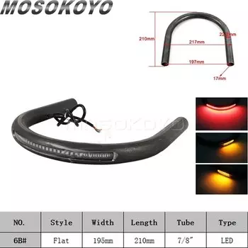 Мотоциклетный плоский трекер Upswept, петля для заднего сиденья Cafe Racer, модифицированная рамка, обруч со светодиодной подсветкой для Yamaha BMW Honda CB Universal