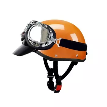 Мотоциклетный полушлем, немецкий кожаный винтажный шлем Casco Moto, мотоциклетный шлем с открытым лицом, байкерский пилот