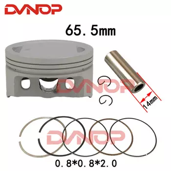 Мотоциклетный поршень 65,5 мм, штифт 14 мм, комплект уплотнительных колец для CBF150 XR150, обновленные модифицированные детали CBF200 XR200