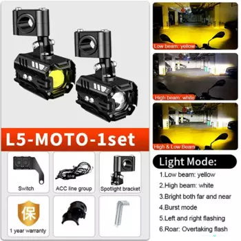 Мотоциклетный прожектор, светодиодные противотуманные фары, вспомогательная сборка 12 В для BMW R1200GS F850GS F750GS F 850GS 750GS 1250GS GS LC Adventure