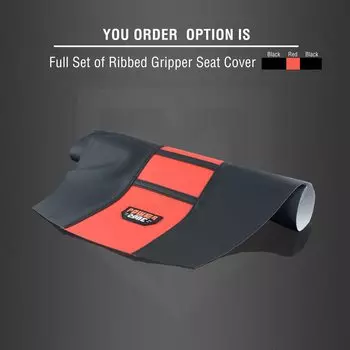 Мотоциклетный ребристый резиновый захват из искусственной кожи, мягкий чехол на сиденье для HONDA YAMAHA SUZUKI KAWASAKI KTM Dirt Bike Off Road