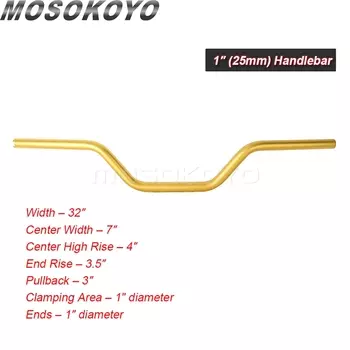 Мотоциклетный руль 1 дюйм, 25 мм, для Harley Softail Street Bob Low Rider