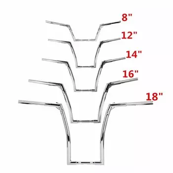 Мотоциклетный руль 8 "12" 14 "16" Rise 1,25 "Ape с вешалкой для Harley Sportster XL883 1200 FLST FXST