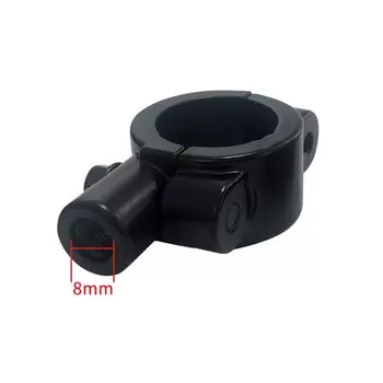 Мотоциклетный руль заднего вида, держатель для зеркала, адаптер, зажим, основание 8 мм, 10 мм, 7/8 дюйма, черный алюминиевый универсальный инструмент для мотоцикла