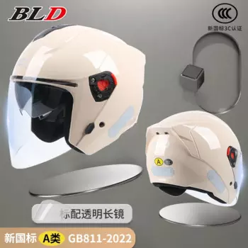 Мотоциклетный шлем BLD на все сезоны, модный винтажный шлем с открытым лицом для мужчин и женщин, с двумя линзами, для скутера, для езды на мотоцикле