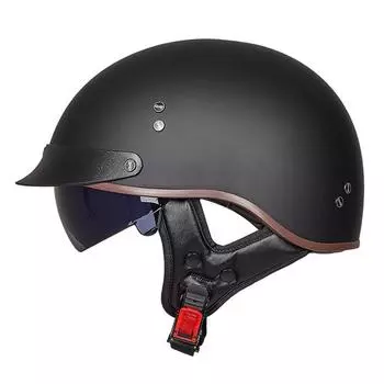 Мотоциклетный шлем Casco Moto полушлем немецкий классический мотошлем ретро DOT сертификация Capacete De Moto с HD козырьками
