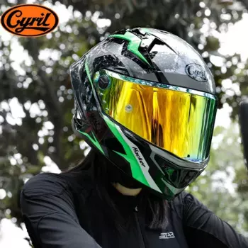 Мотоциклетный шлем CYRIL R1 для мужчин и женщин, полнолицевой гоночный шлем для мотобайка, Большой шлем для заднего крыла
