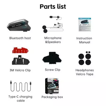 Мотоциклетный шлем Freedconn Hero, Bluetooth-гарнитура, 10 гонщиков, Moto Intercomunicador, музыкальные шлемы для мотоциклов