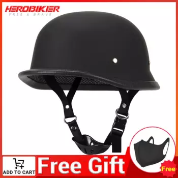 Мотоциклетный шлем HEROBIKER немецкий стиль Пилот Мотоцикл открытое лицо ретро аксессуары для мотокросса Летний шлем