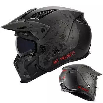 Мотоциклетный шлем MT DOT, модульный шлем на все лицо, одобрен ECE, индивидуальный внедорожник, сменный