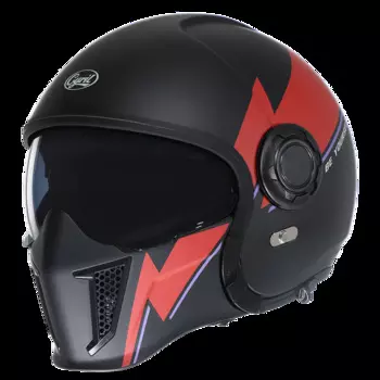 Мотоциклетный шлем на все лицо с открытым лицом, модульный, с двойными линзами, мотошлем в стиле ретро, одобрен DOT ECE, CYRIL OP12A