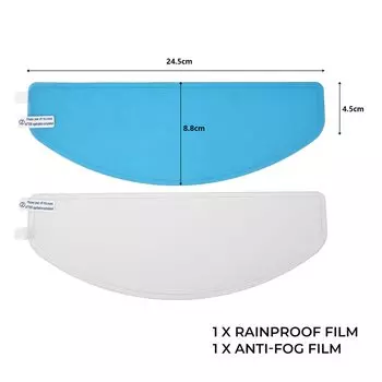 Мотоциклетный шлем, противотуманная пленка Rian, прозрачные линзы, защитная пленка для вождения, непромокаемая пленка, нанопокрытие, наклейка, универсальный шлем