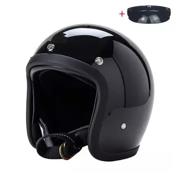 Мотоциклетный шлем с открытым лицом в японском и корейском стиле, винтажные мотоциклетные шлемы TT и COCASCOS из стекловолокна в стиле ретро, скутер для верховой езды 3/4, мотоциклетный шлем