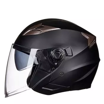 Мотоциклетный шлем с половиной лица и двойной линзой, крутой Casco Moto Four Seasons, мужской и женский уличный модный шлем Capacete De Moto Safety DOT