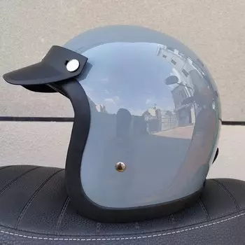 Мотоциклетный шлем с полуоткрытым козырьком в стиле ретро, аксессуары для мотоцикла, всесезонный шлем TT & COCASCOS шлем из стекловолокна 3/4, винтажный шлем с открытым лицом