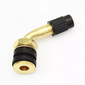 Мотоциклетный скутер, бескамерная шина, шток клапана, прямой изогнутый 90, 135 градусов, медный, серебристый, клапан для мотоцикла ATV Quad