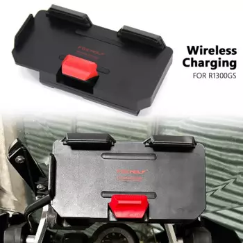 Мотоциклетный USB-зарядка с беспроводной зарядкой, навигационный кронштейн для мобильного телефона, красный, белый логотип для BMW R 1300 GS r1300 GSs R1300GS r1300gs