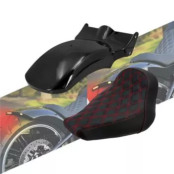 Мотоциклетный водитель, подушка для сиденья, заднее крыло, брызговик, Обложка для Harley Softail breaker Fat Boy FXDR 2018-2023
