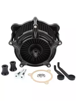 Мотоциклетный воздухоочиститель, черный впуск для Harley Touring Road King Electra Road Street Glide Trike Softail Fat Boy Street Fat Bob