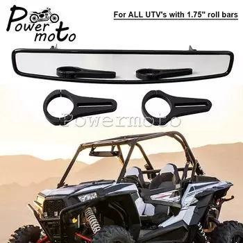 Мотоциклетный зажим 1,75 дюйма UTV, центральное гоночное зеркало заднего вида для Polaris Rangers RZR XP1000 Honda Pioneer 1000 Yamaha YXZ1000R