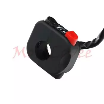 MotoLovee 22 мм 7/8 "мотоциклетный руль светодиодный налобный светильник онарь переключатель ВКЛ./ВЫКЛ. Управление Электрический старт аварийный сигнал