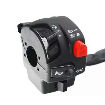 MotoLovee 22 мм переключатели для мотоцикла, кнопка звукового сигнала поворота, электрическая противотуманная фара, пусковой переключатель контроллера руля