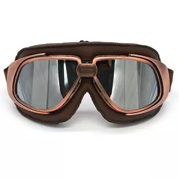 Мотоочки evomosa, медные винтажные полушлемы в стиле ретро, для пилотов, круизеров, чопперов, в стиле стимпанк